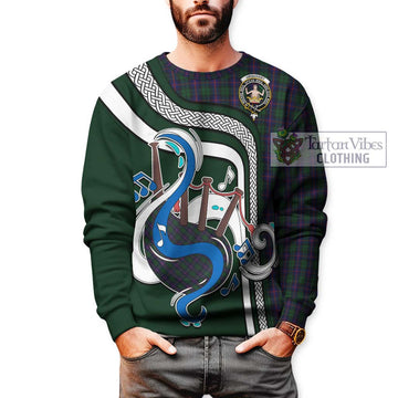Urquhart Tartan Sweatshirt with Epic Bagpipe Style