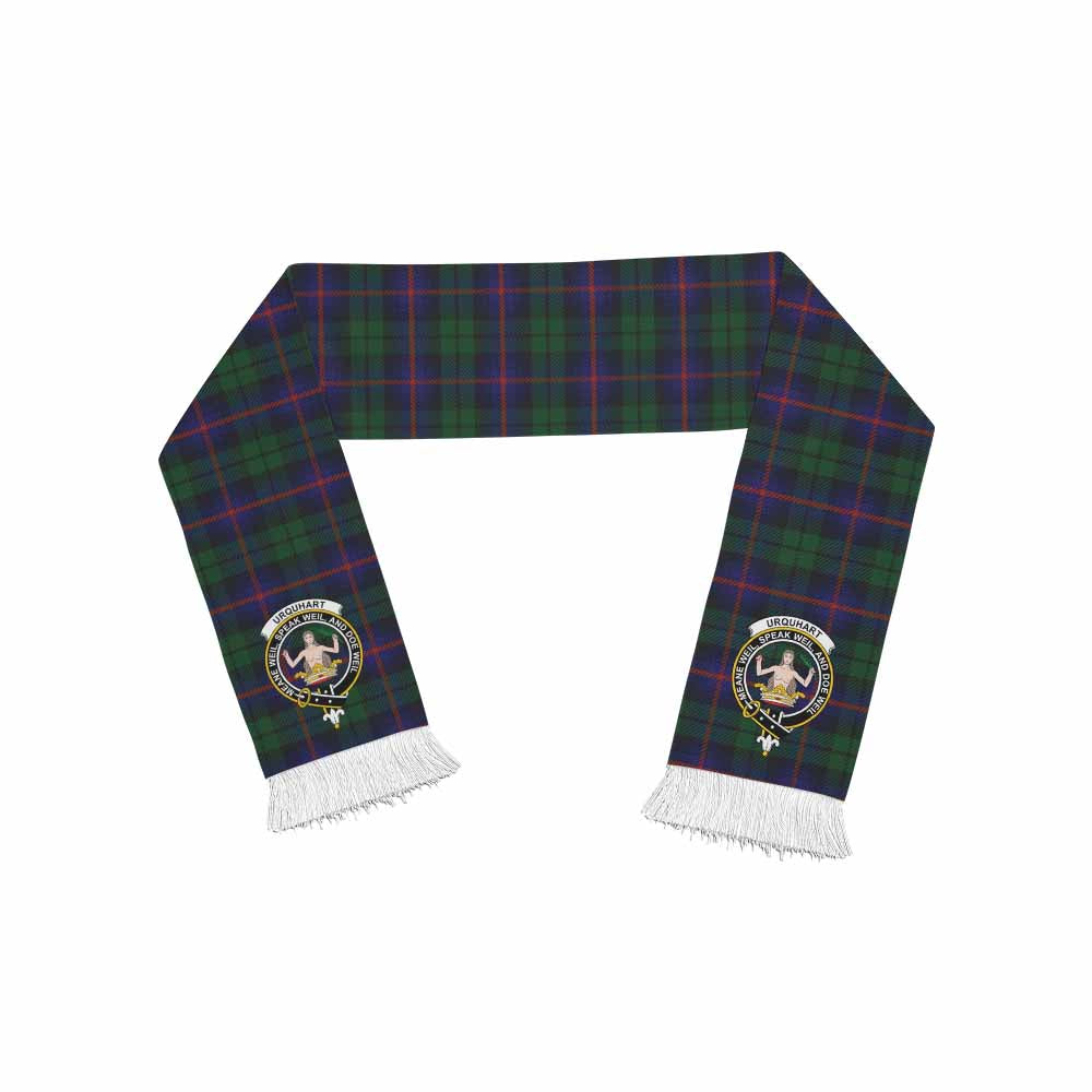Tartan Vibes Clothing Urquhart Tartan Ruffneck Scarf with Family Crest