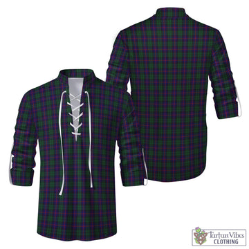 Urquhart Tartan Men's Scottish Traditional Jacobite Ghillie Kilt Shirt
