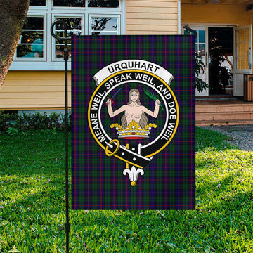Urquhart Tartan Flag with Family Crest