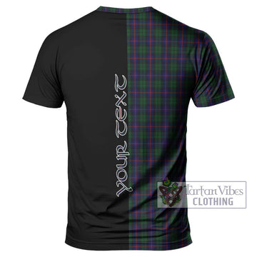 Urquhart Tartan T-Shirt with Family Crest and Half Of Me Style - Tartanvibesclothing Shop