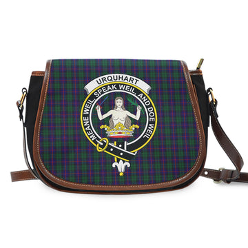 Urquhart Tartan Saddle Bag with Family Crest