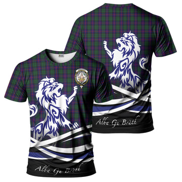 Urquhart Tartan T-Shirt with Alba Gu Brath Regal Lion Emblem