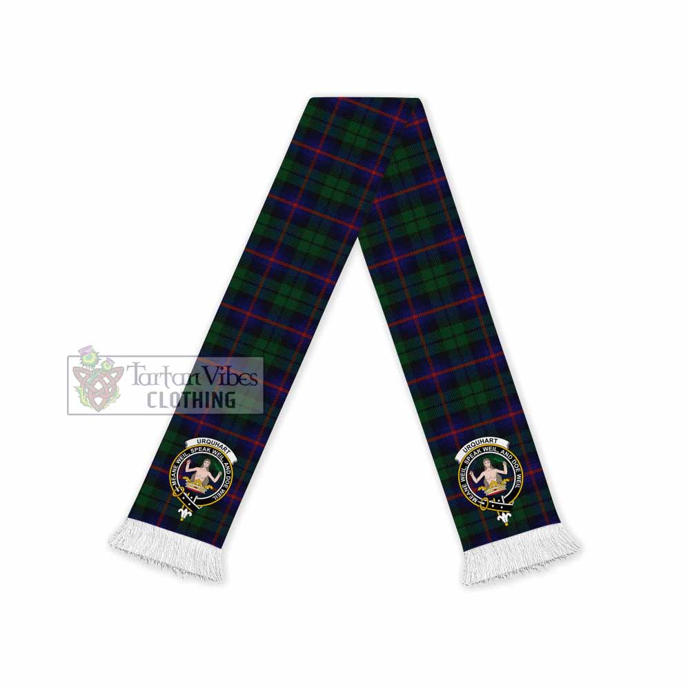Tartan Vibes Clothing Urquhart Tartan Ruffneck Scarf with Family Crest