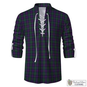 Tartan Vibes Clothing Urquhart Tartan Men's Scottish Traditional Jacobite Ghillie Kilt Shirt