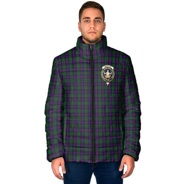 Urquhart Tartan Padded Jacket with Family Crest