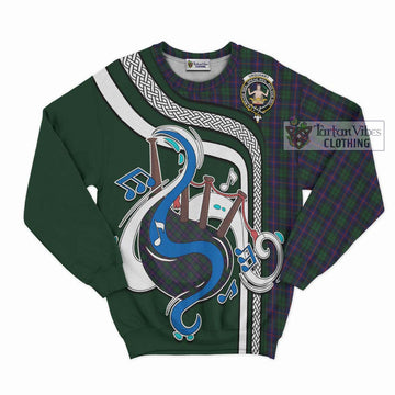 Urquhart Tartan Sweatshirt with Epic Bagpipe Style