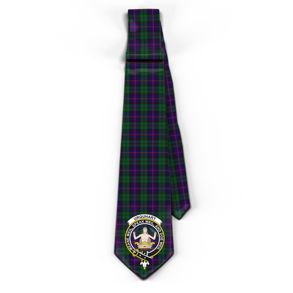 urquhart-tartan-classic-necktie-with-family-crest
