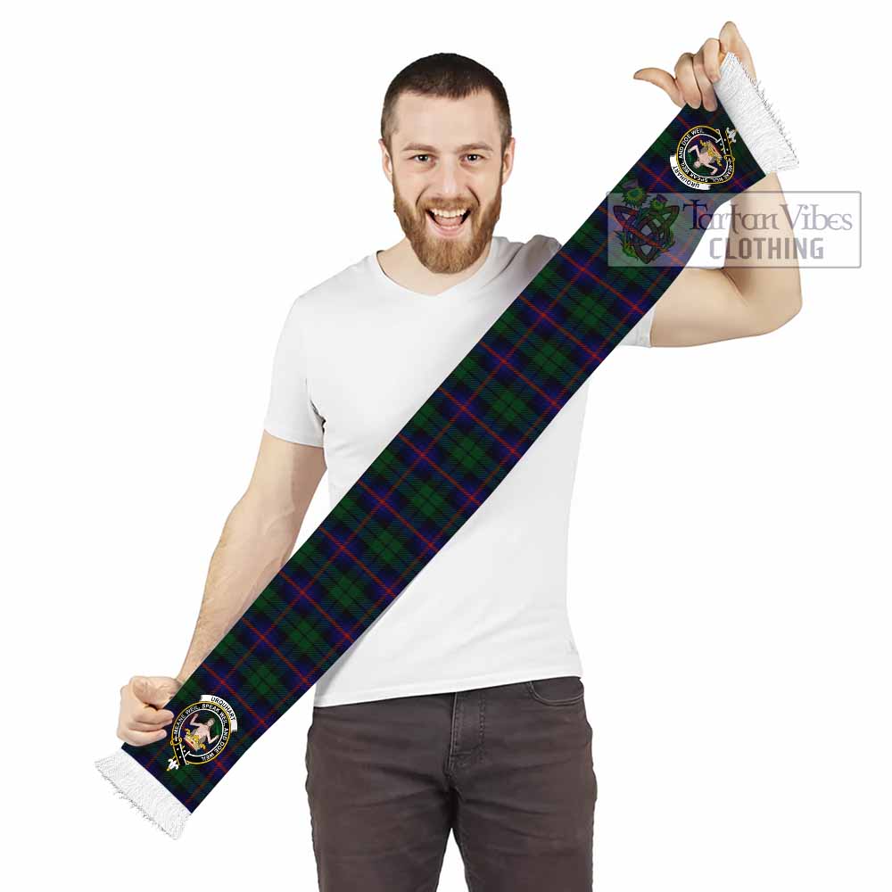 Tartan Vibes Clothing Urquhart Tartan Ruffneck Scarf with Family Crest
