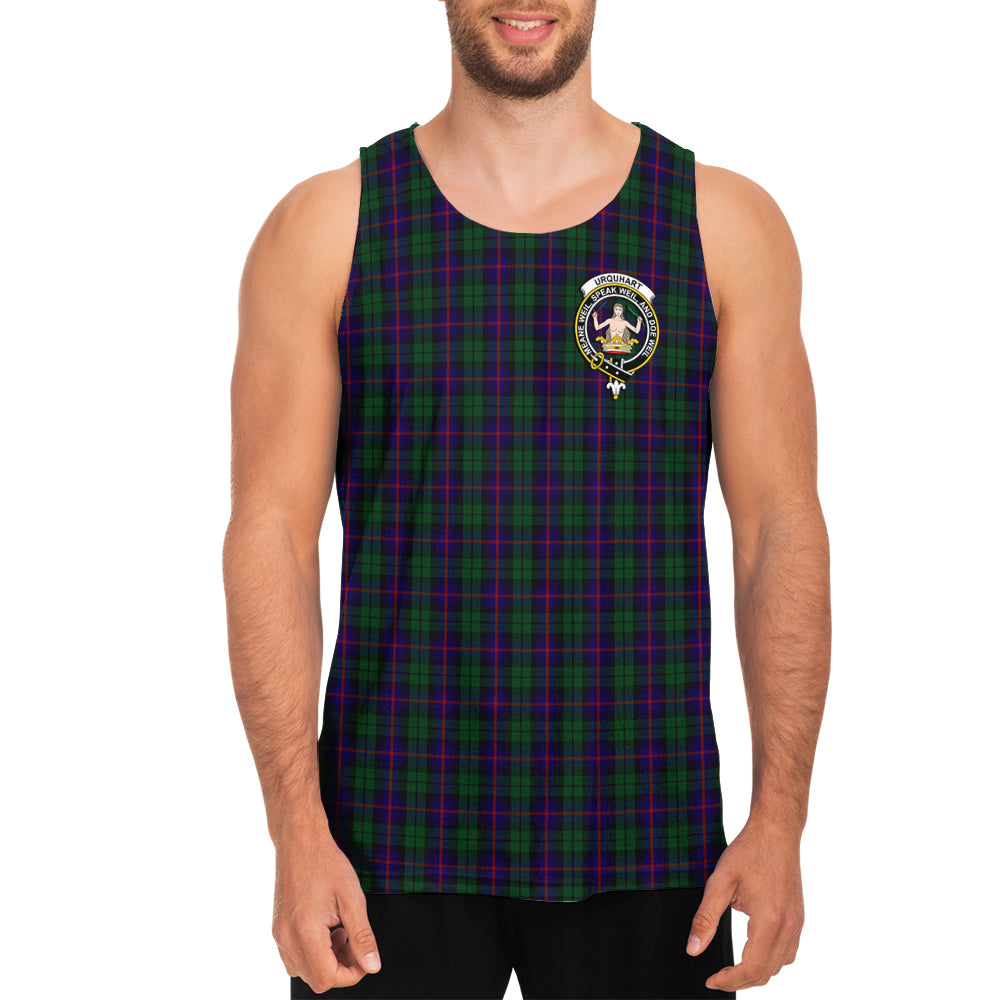 urquhart-tartan-mens-tank-top-with-family-crest