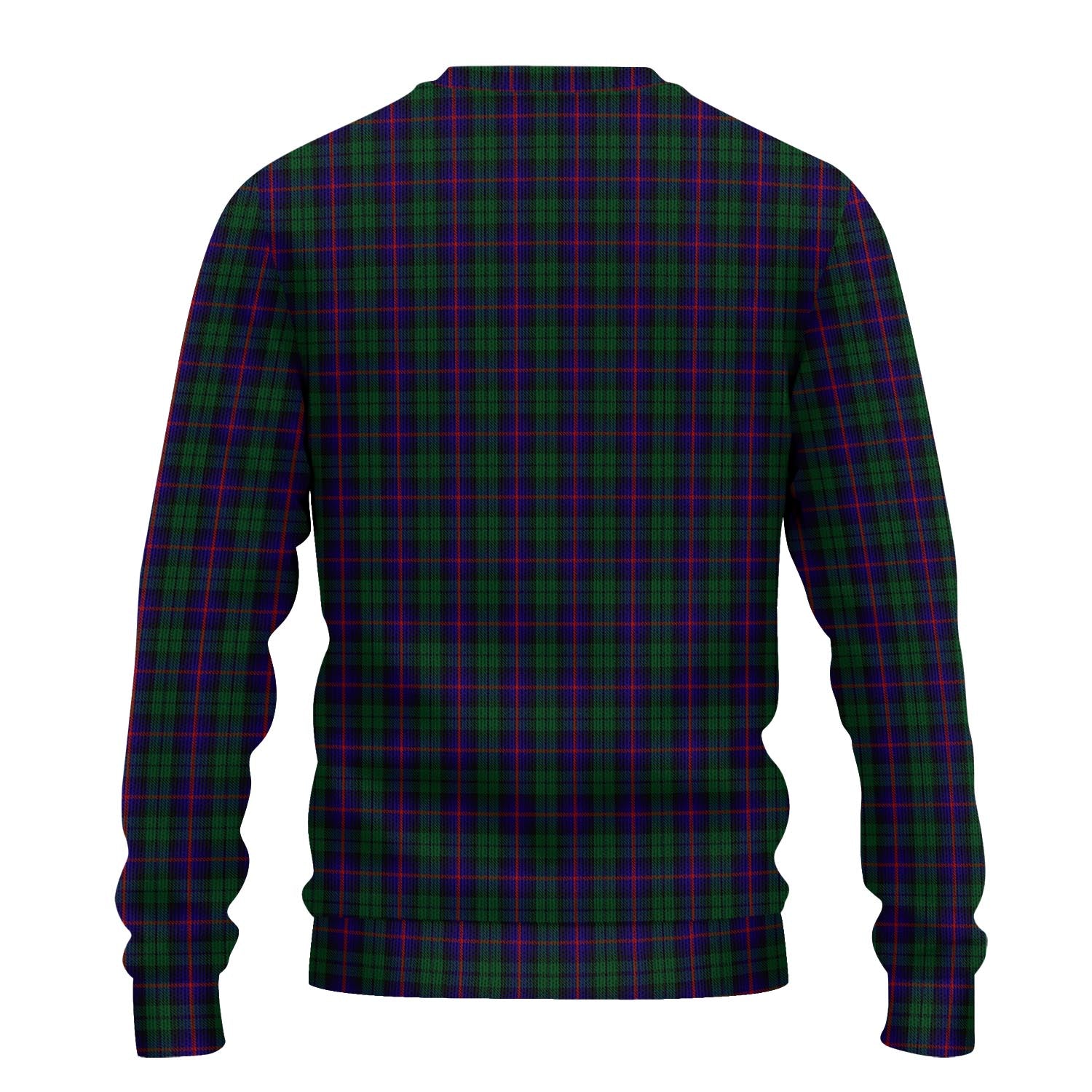 Urquhart Tartan Knitted Sweater with Family Crest - Tartanvibesclothing