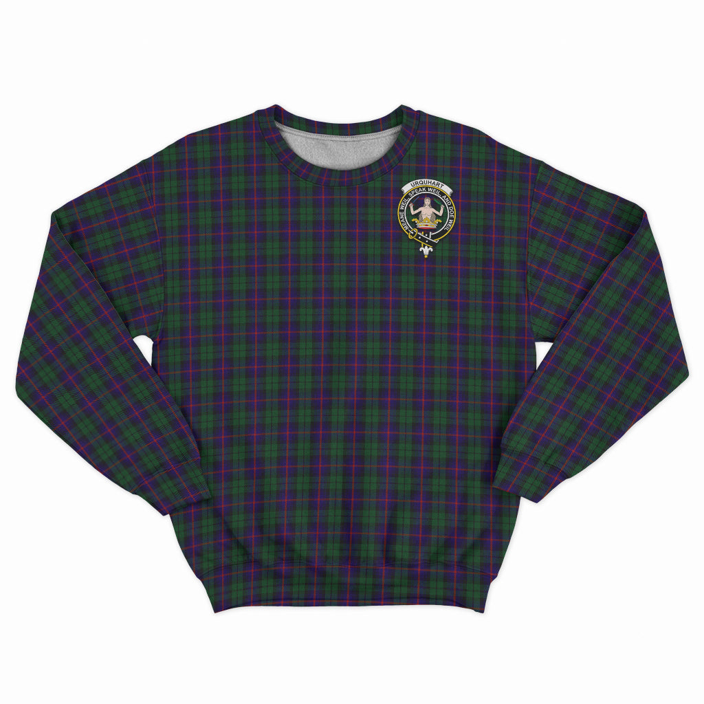 Urquhart Tartan Sweatshirt with Family Crest - Tartan Vibes Clothing