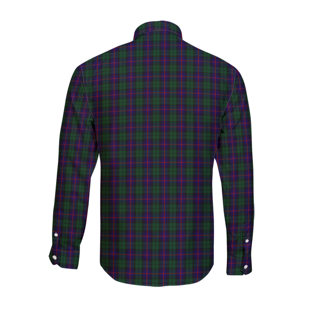 urquhart-tartan-long-sleeve-button-up-shirt-with-family-crest