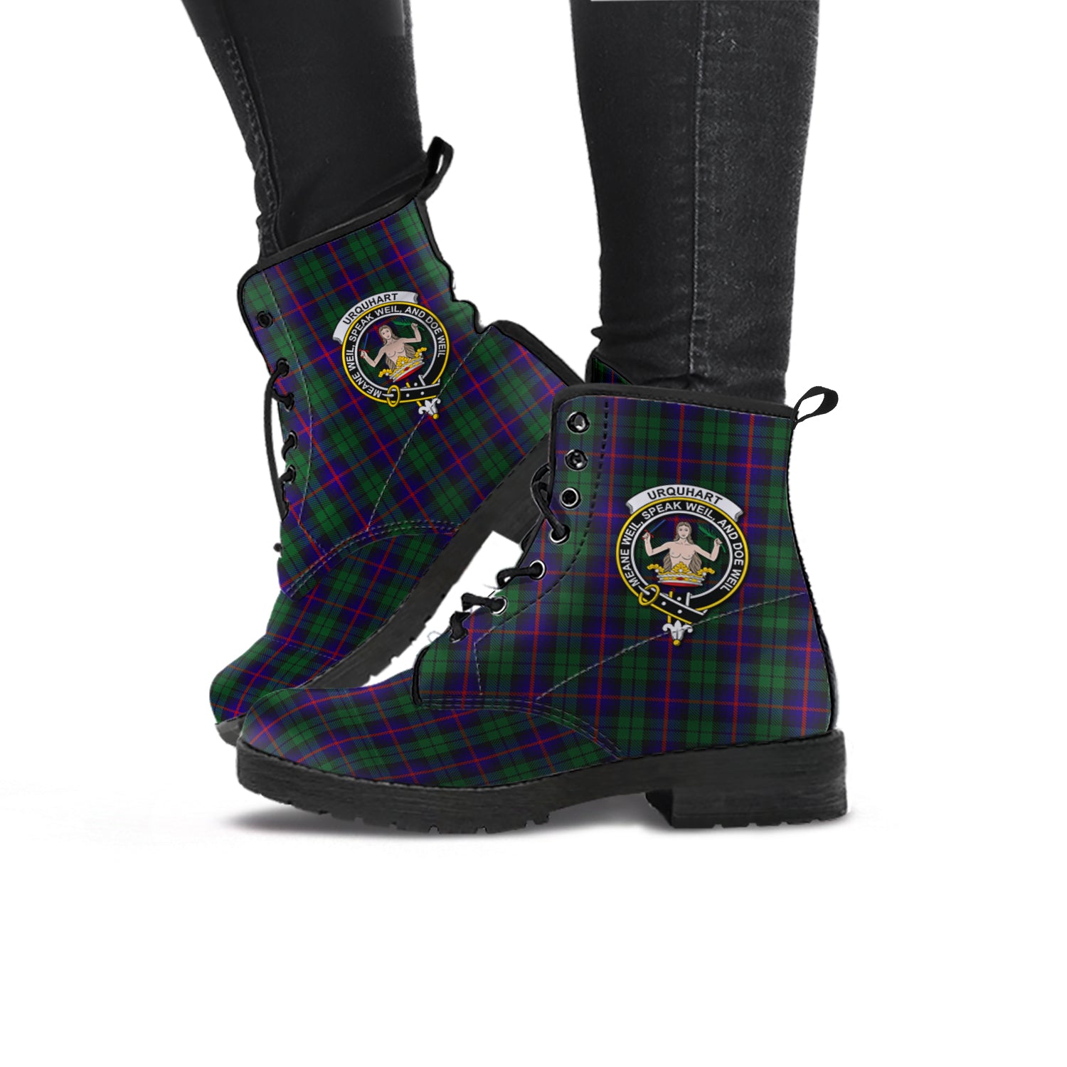 urquhart-tartan-leather-boots-with-family-crest