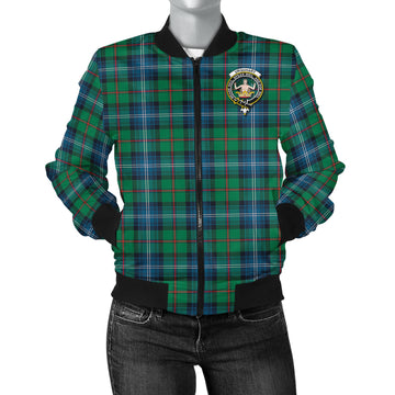 Urquhart Ancient Tartan Bomber Jacket with Family Crest