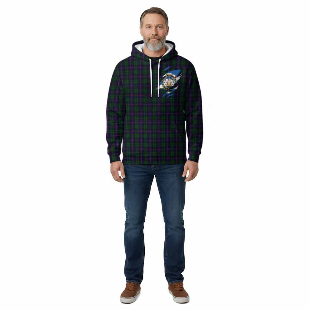 Urquhart Clan Crest In Me Tartan Cotton Hoodie Scotland Flag Style