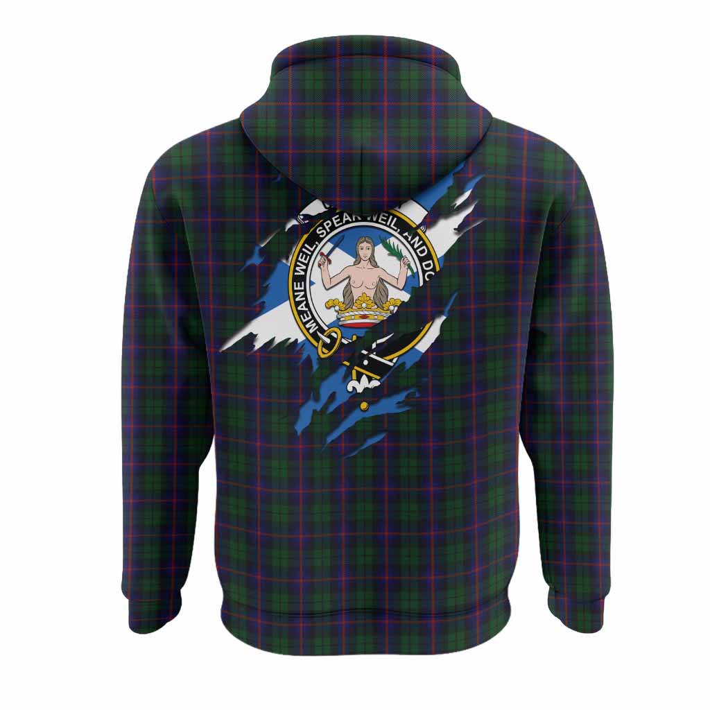 Urquhart Clan Crest In Me Tartan Hoodie Scotland Flag Style