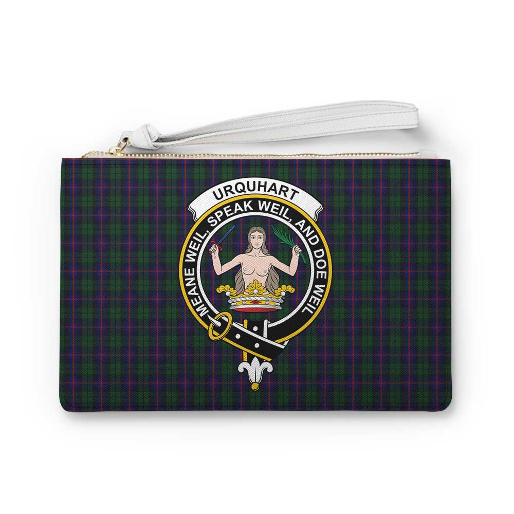 Tartan Vibes Clothing Urquhart Family Crest Tartan Clutch Bag