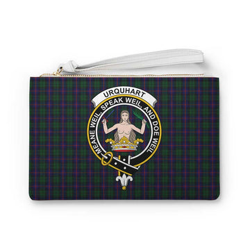Urquhart Family Crest Tartan Clutch Bag
