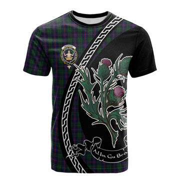 Urquhart Family Crest Tartan Cotton T-shirt Alba Thistle Inspired - Tartan Vibes Clothing