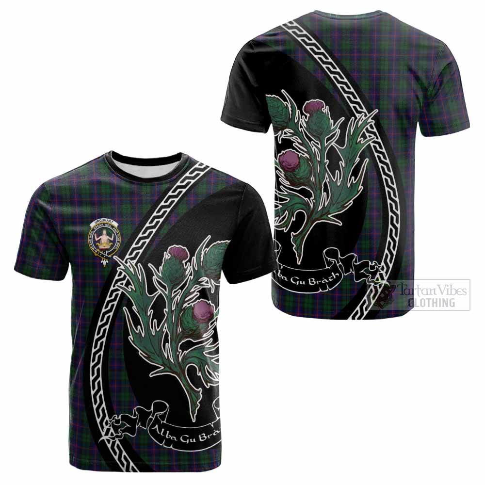 Urquhart Family Crest Tartan Cotton T-shirt Alba Thistle Inspired - Tartan Vibes Clothing
