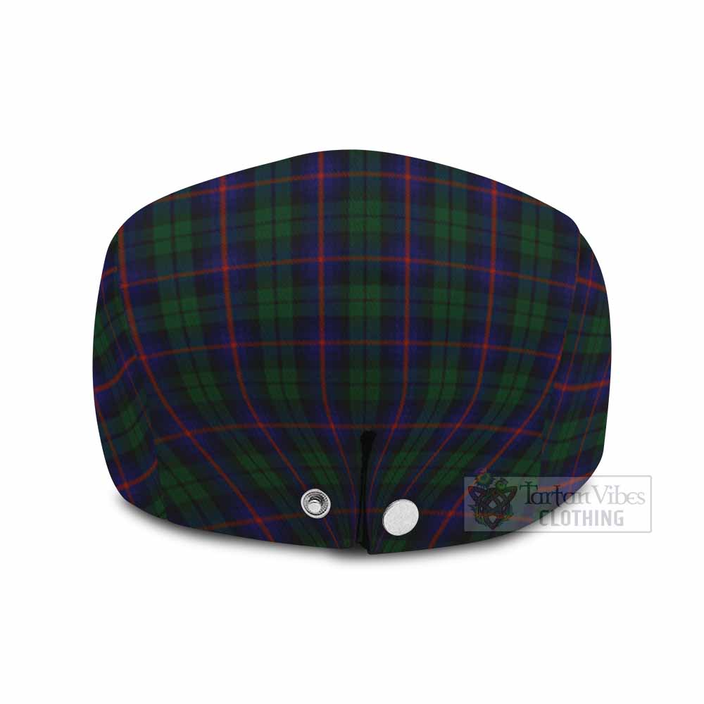 Urquhart Family Crest Tartan Jeff Cap, Tartan Flat Cap