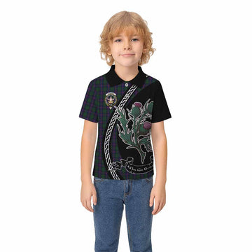 Urquhart Family Crest Tartan Kid Polo Shirt Alba Thistle Inspired - Tartan Vibes Clothing
