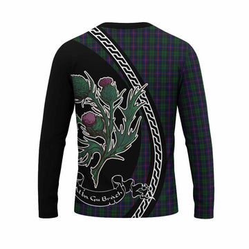 Urquhart Family Crest Tartan Long Sleeve T-Shirt Alba Thistle Inspired - Tartan Vibes Clothing