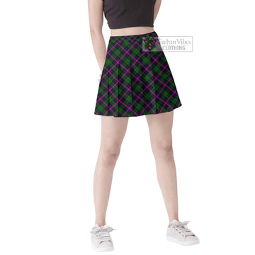 Urquhart Modern Tartan Women's Plated Mini Skirt
