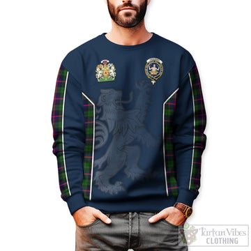 Urquhart Modern Tartan Sweater with Family Crest and Lion Rampant Vibes Sport Style