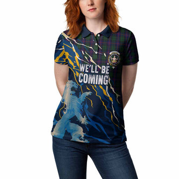 Urquhart Scotland Tartan Women Polo Shirt WC2026 Football - We'll Be Coming