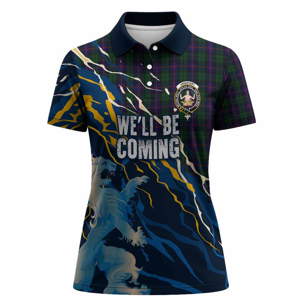 Urquhart Scotland Tartan Women Polo Shirt WC2026 Football - We'll Be Coming