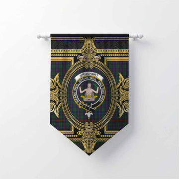 Urquhart Scottish Tartan Crest Gonfalon Royal Stylized