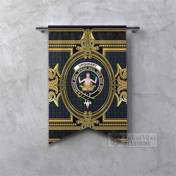 Urquhart Scottish Tartan Crest Gonfalon Royal Stylized