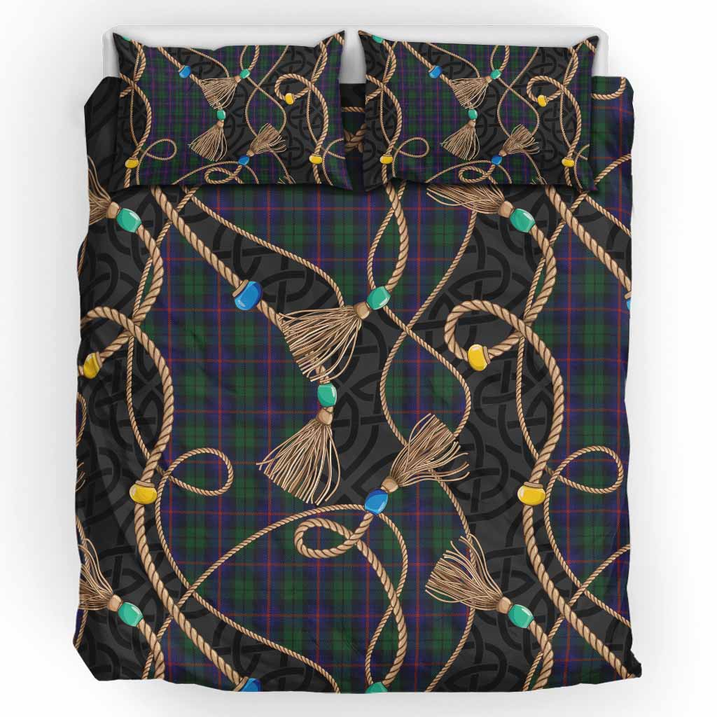 Urquhart Scottish Tartan Twisted Ropes Stylized Bedding Set UK Bedding Set UK King 91*87 inch - Tartan Vibes Clothing