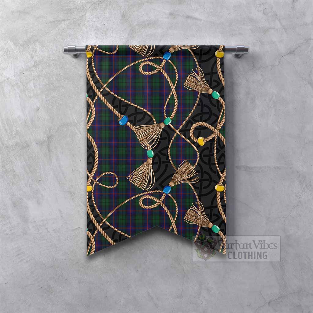 Urquhart Scottish Tartan Twisted Ropes Stylized Gonfalon Fishtail - Tartan Vibes Clothing