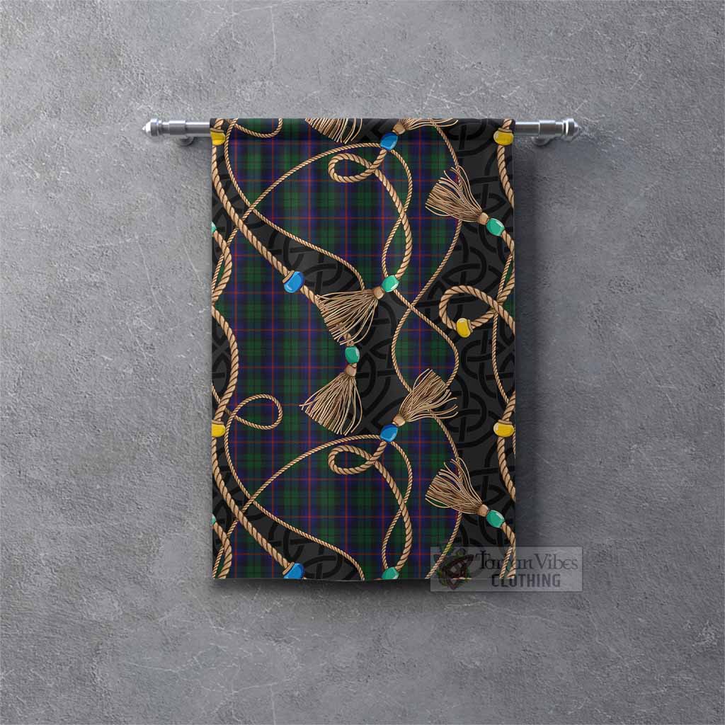 Urquhart Scottish Tartan Twisted Ropes Stylized Gonfalon Rectangle - Tartan Vibes Clothing