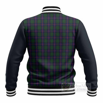 Urquhart Tartan Accent Baseball Jacket with Family Crest
