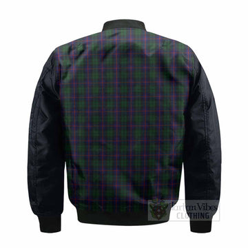 Urquhart Tartan Accent Bomber Jacket with Family Crest