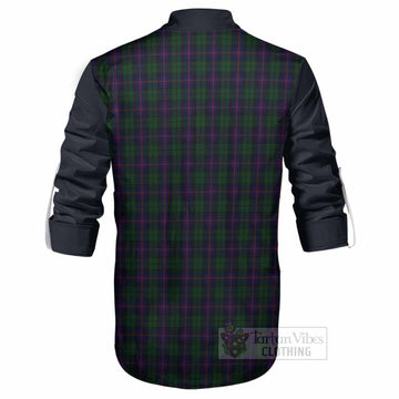 Urquhart Tartan Accent Ghillie Shirt with Family Crest
