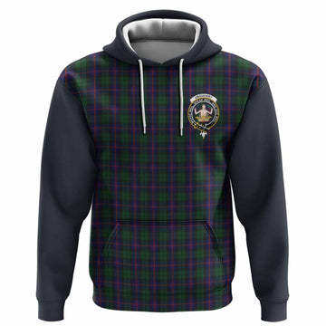 Urquhart Tartan Accent Hoodie with Family Crest