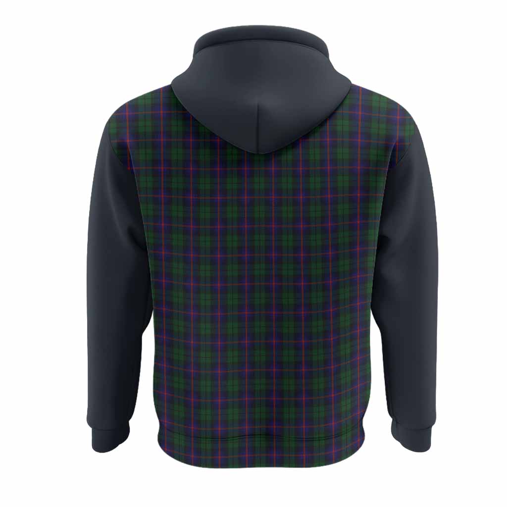Urquhart Tartan Accent Hoodie with Family Crest