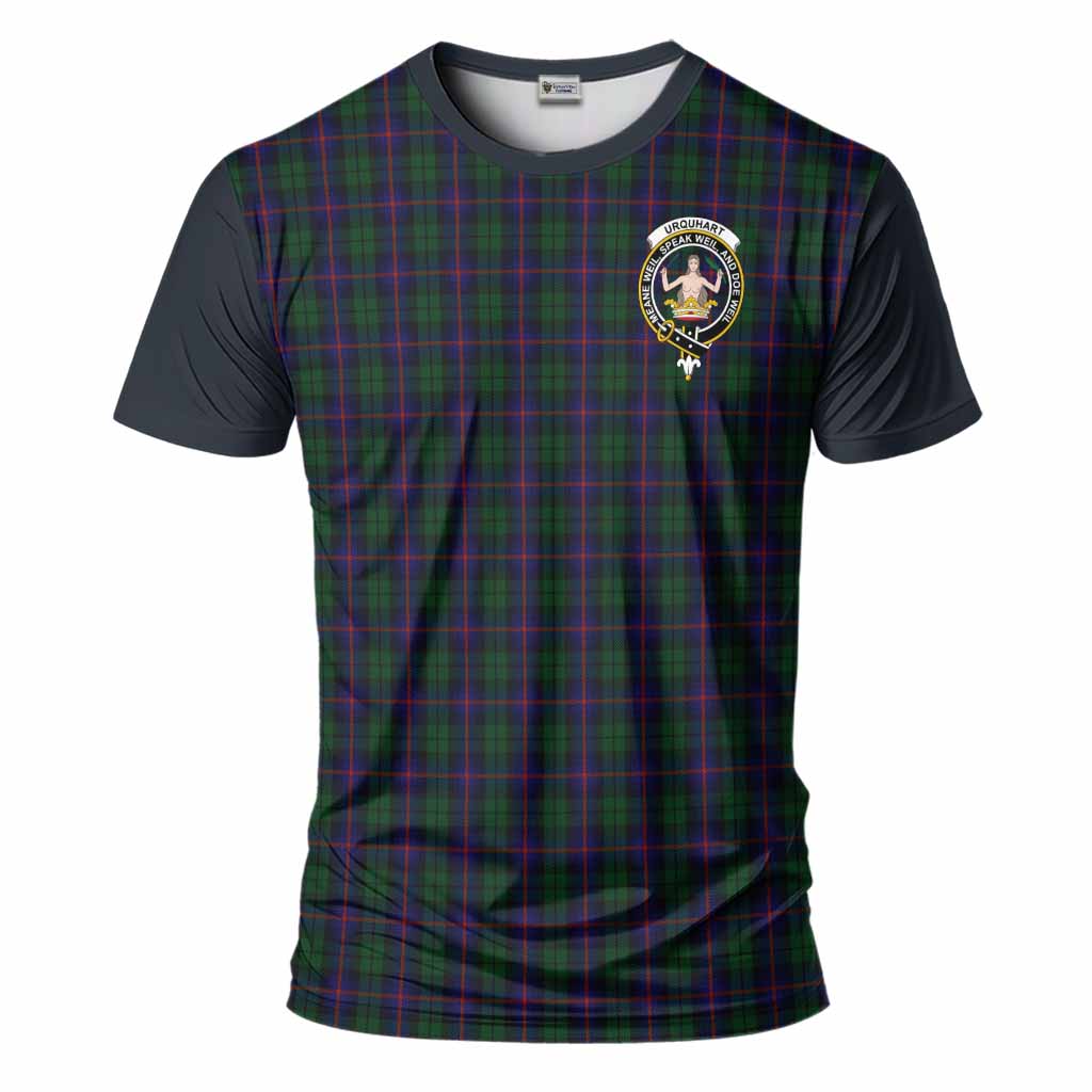 Urquhart Tartan Accent T-Shirt with Family Crest