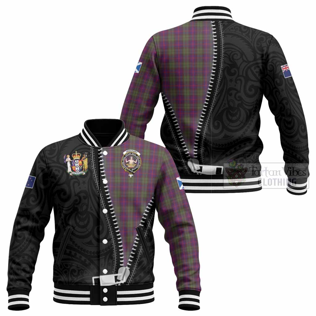 Urquhart Tartan Baseball Jacket New Zealand Pattern Unique Zipper Stylized