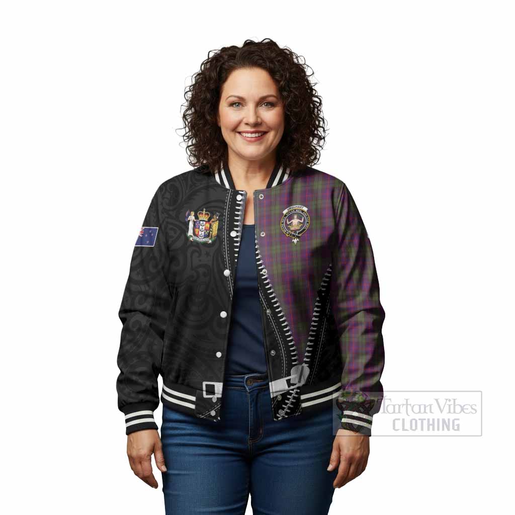 Urquhart Tartan Baseball Jacket New Zealand Pattern Unique Zipper Stylized