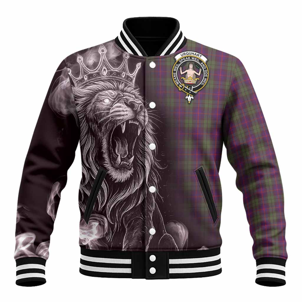 Urquhart Tartan Baseball Jacket Roaring Lion Heritage