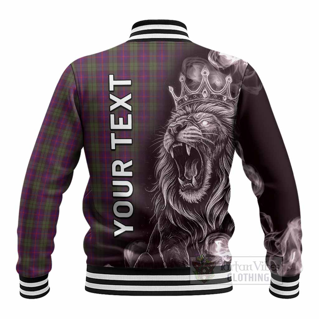 Urquhart Tartan Baseball Jacket Roaring Lion Heritage