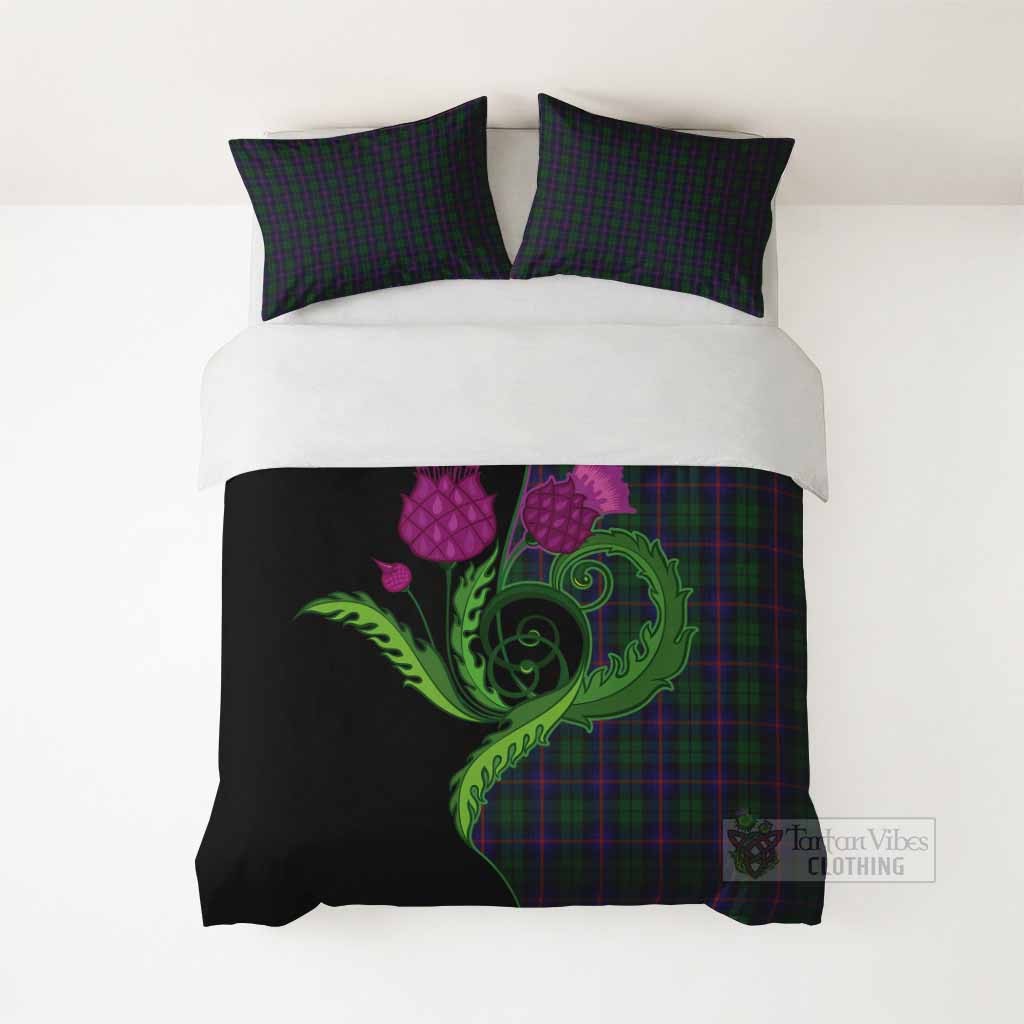 Urquhart Tartan Bedding Set Traditional Scottish Thistle - Tartan Vibes Clothing