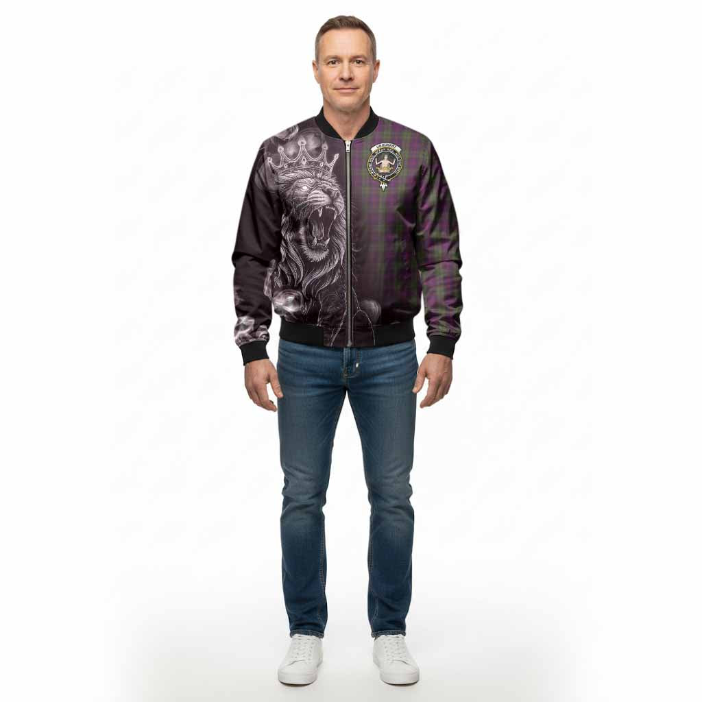 Urquhart Tartan Bomber Jacket Roaring Lion Heritage