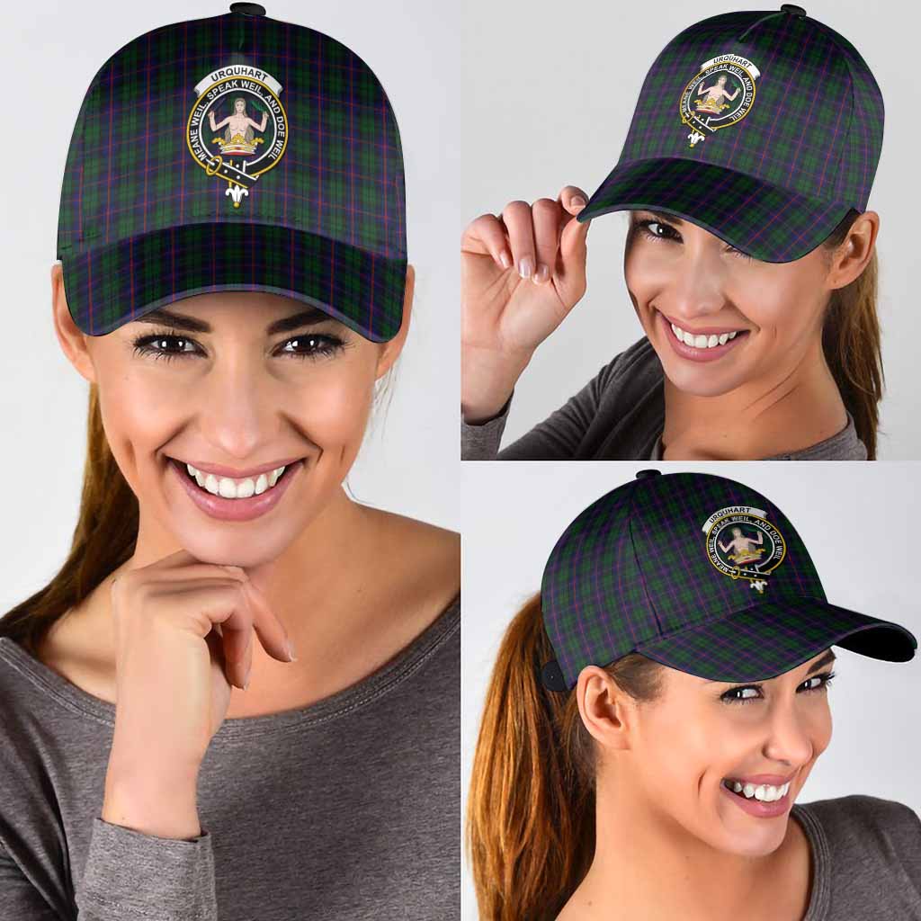Urquhart Tartan Classic Cap with Family Crest